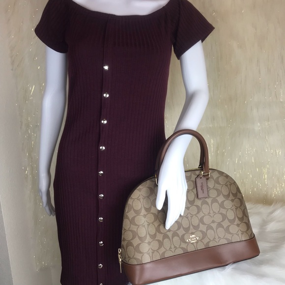 COACH SIG LARGE SIERRA SATCHEL & SMALL WALLET SET - Picture 8 of 8